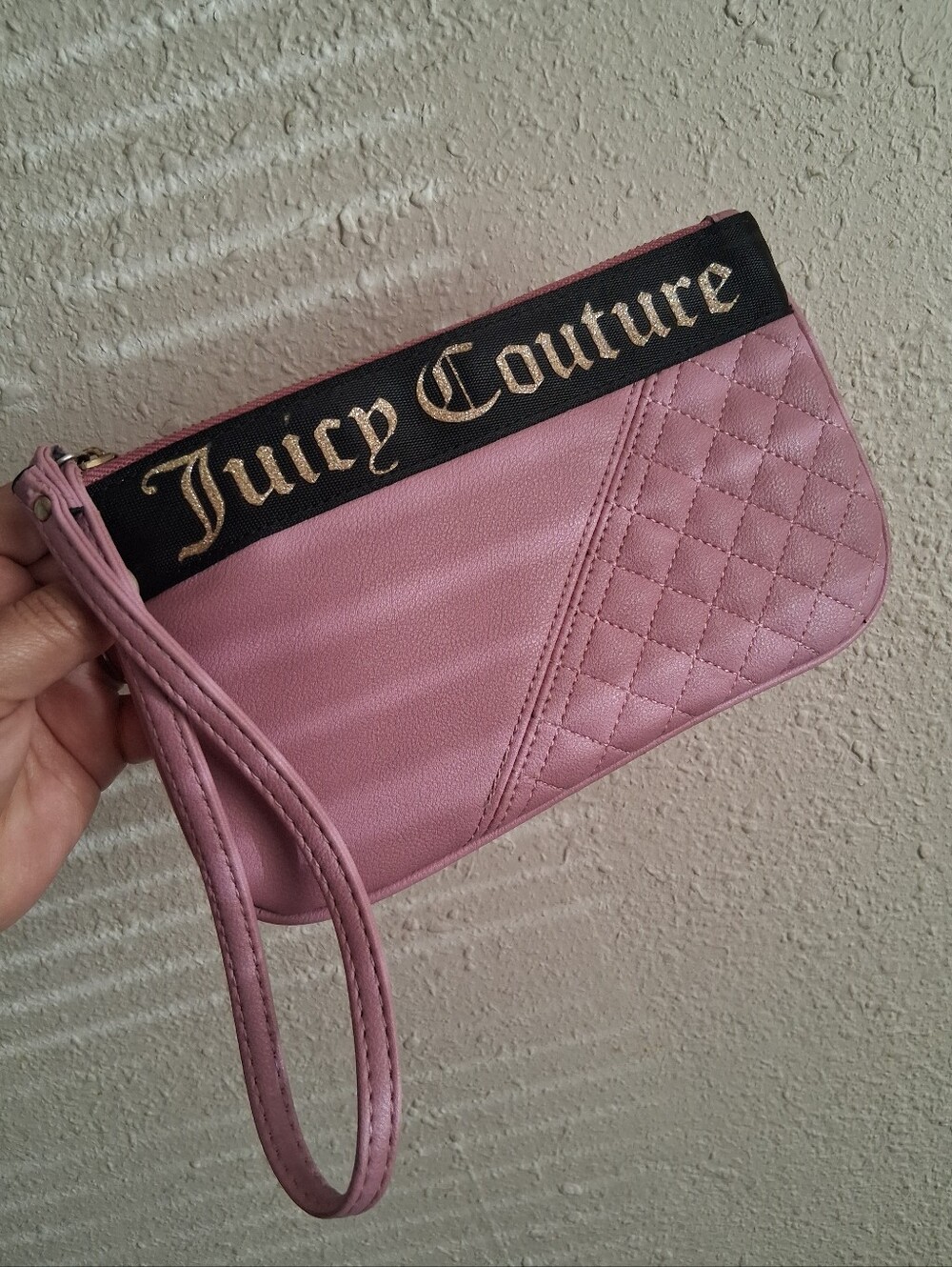 Juicy Couture Pink Quilted Wrislet